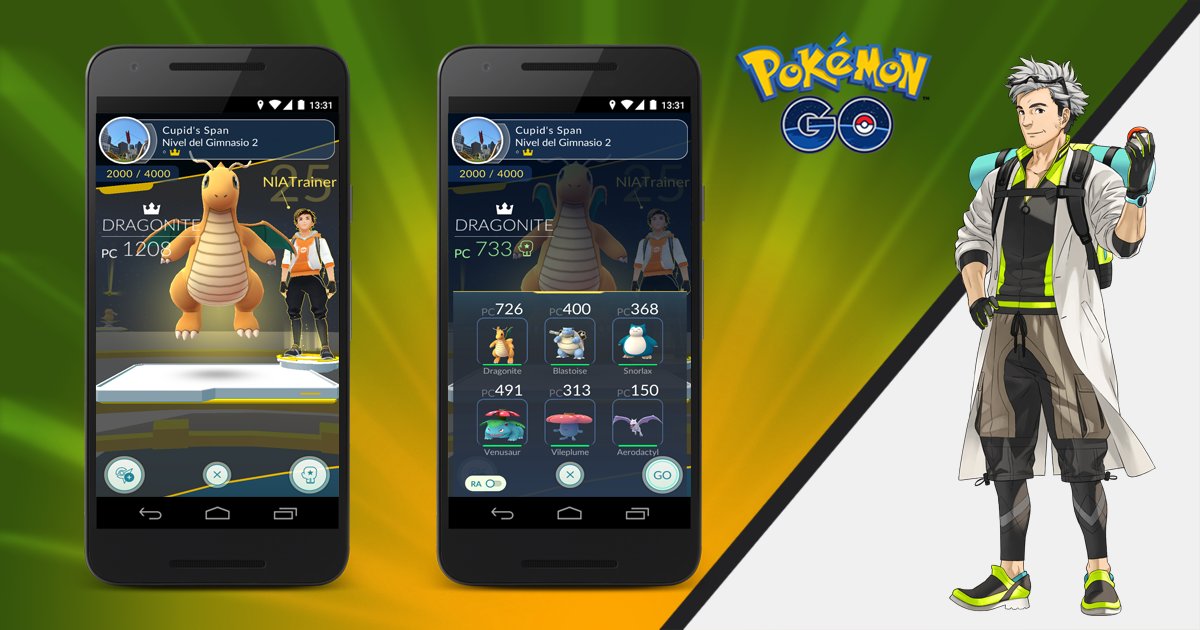 Pokémon GO facilita el entrenamiento en Gimnasios